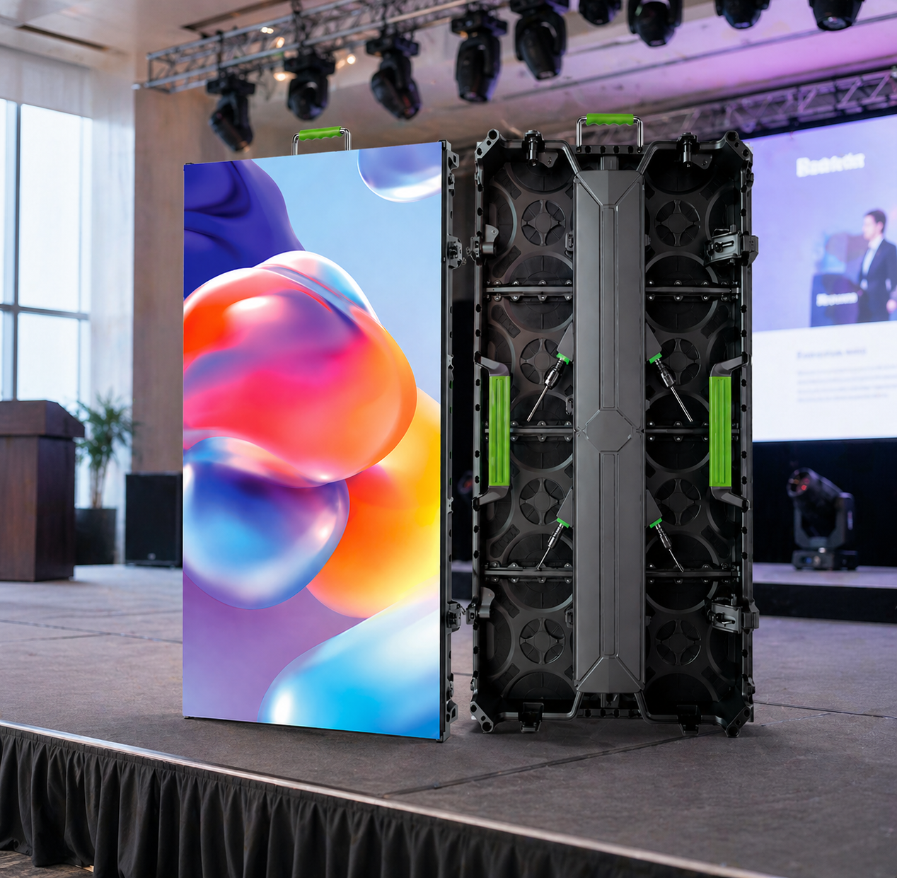 Painel LED Interno SMD2121 500x1000mm IP43 Pixel Pitch 3.91mm